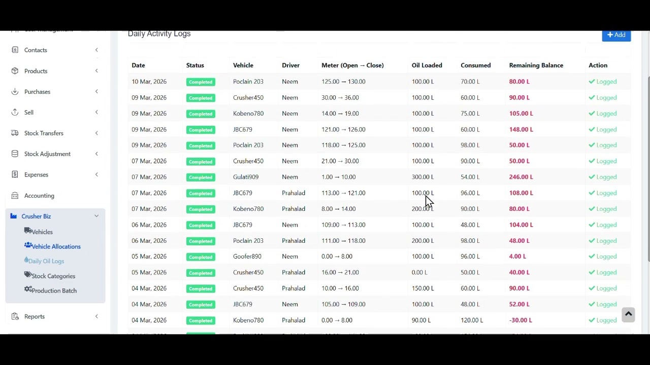 Crusher Plant Management Software | Track Fuel, Machines & Production