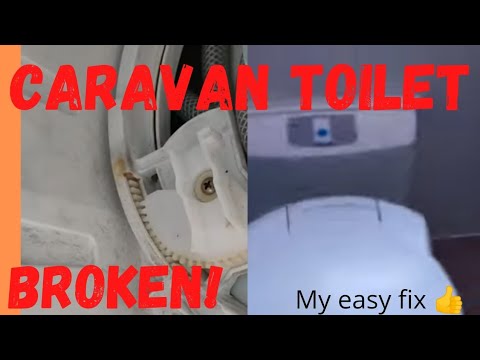 Thetford cassette toilet not closing its flap! How to realign the blade mechanism.