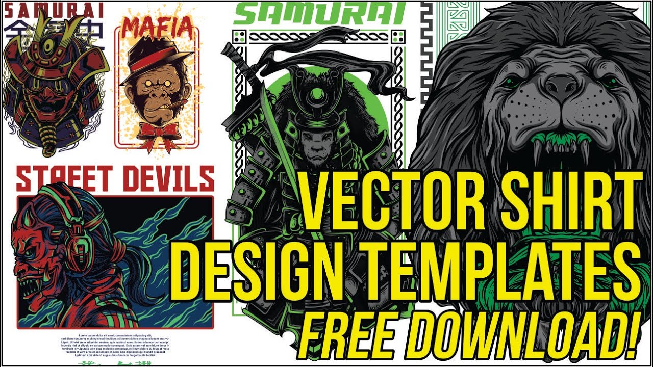 Vector Shirt Design Templates #eps #coreldraw #vector