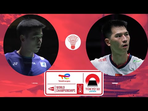 Kunlavut Vitidsarn VS Zhao Jun Peng in semi final BWF World Championship  2022 Tokyo