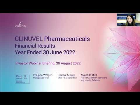 CLINUVEL 2022 Financial Results Investor Webinar