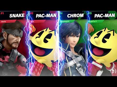 Neo & EMW vs Bingsu & Santa - Losers Quarter-Final SSBU Doubles - Redwood Smash 6 | Snake & Pac-Man