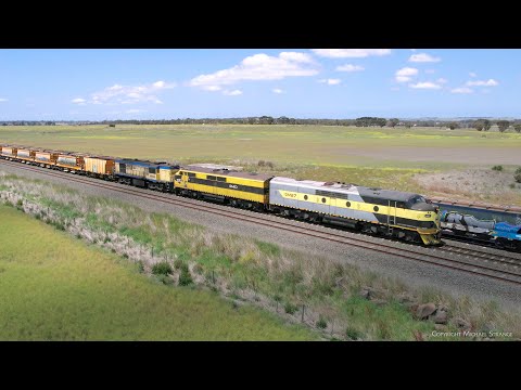 6M42V SSR / ARTC Ballast Train With GM27 GM10 4532 (5/11/2023) - PoathTV Australian Railways