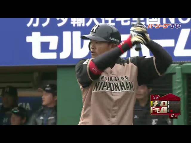 ファイターズ・大嶋 プロ5年目で初スタメン