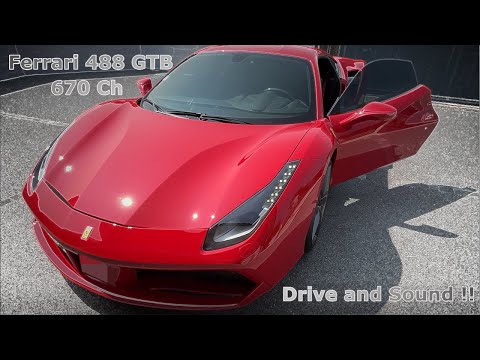 Ferrari 488 GTB Drive V8 Accelerations Sounds !!
