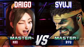 SF6 ▰ DAIGO (Mai) vs SYUJI (Ryu) ▰ High Level Gameplay