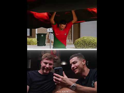 Ronaldo's And Mr Beast React To Ronaldo's Animation🗿🥶 #football #messi #ronaldo #neymar #cr7 #mbappe