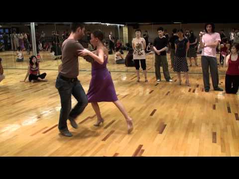  Andrea Misse  and  Javier Rodriguez  are  dancing  to  the  tango  "  Zum  "