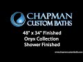 Onyx Collection Shower Remodel by Chapman Custom Baths in Carmel, IN