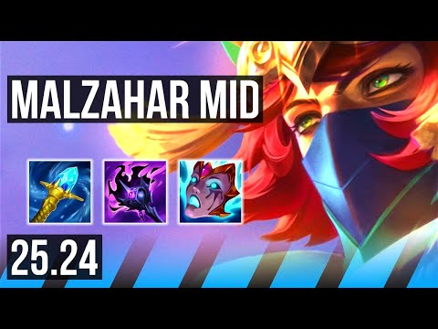 MALZAHAR vs SYLAS (MID) | Good KDA: 9/1/15 | KR Challenger | 25.24