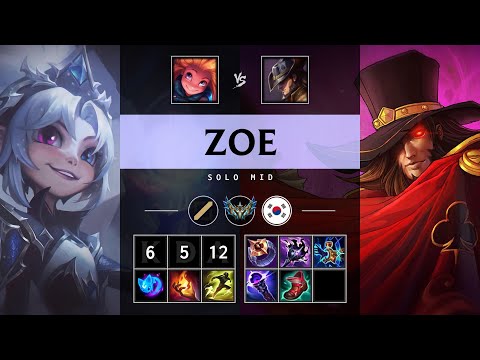 Zoe Mid vs Twisted Fate - KR Challenger Patch 25.21