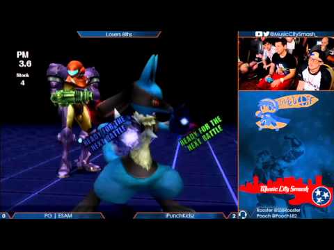 TO11 -  PG | ESAM (Samus) vs iPunchKidsz (Lucario) - Project M Losers 8ths