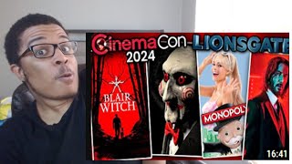 Lionsgate CinemaCon Blumhouse's Blair Witch, Live-Action Monopoly Movie, Saw 11 REACTION!