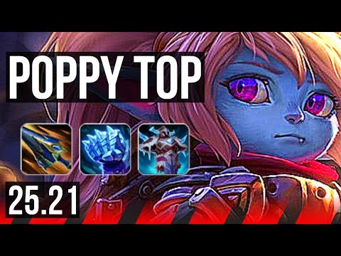 POPPY vs JAX (TOP) | 8 solo kills, Legendary | EUW Master | 25.21