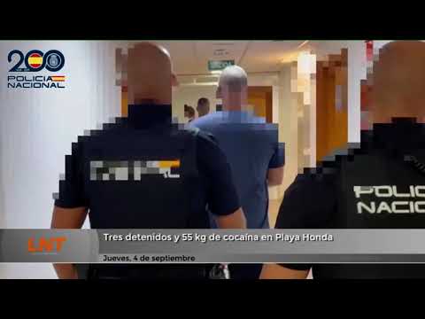 Golpe al narcotráfico en Playa Honda: la Policía Nacional incauta 55 kilos de cocaína 