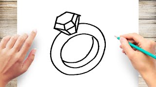 How to Draw a Ring Step by Step