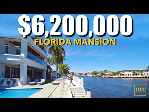 Inside a $6,200,000 WATERFRONT MANSION FLORIDA | Deerfield Beach | Luxury Home Tour | Peter J Ancona