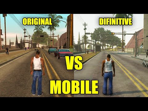 GTA San Andreas Original VS Definitive Mobile | Gameplay & Graphics Comparison