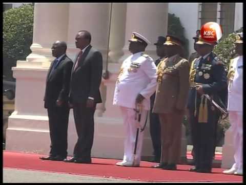 Magufuli gets full honours on his first state visit to Kenya