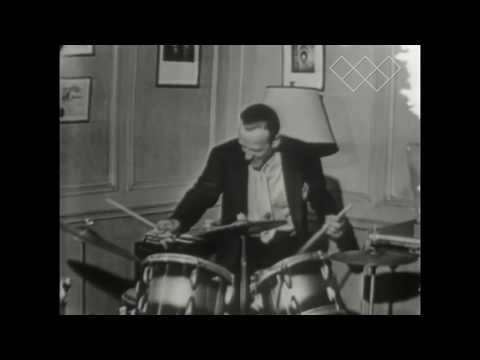RARE!!! - Fred Astaire playing the drums in his bedroom
