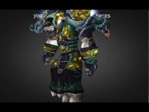 Tauren Druid Tier 13 armor set - T13 - Deep Earth Vestments / Regalia / Battlegarb