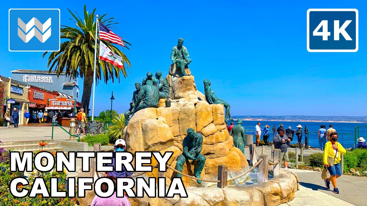 Immersive street-level walking tour through Monterey, CA, United States, showcasing authentic urban landscapes, local architecture, and the vibrant atmosphere of the city's neighborhoods