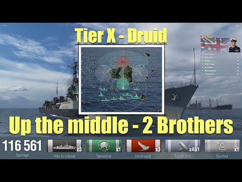 Druid up the middle | Two Brothers! | World of Warships