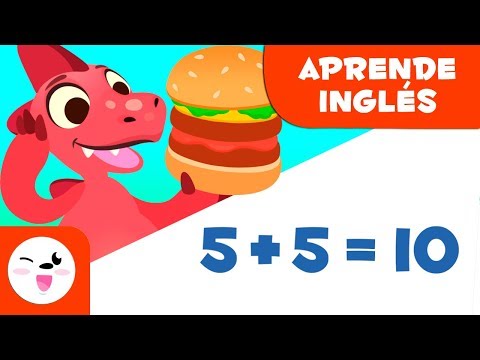 Ejercicios de Sumas EN INGLÉS -  Aprende a sumar con Dino - Matemáticas para niños