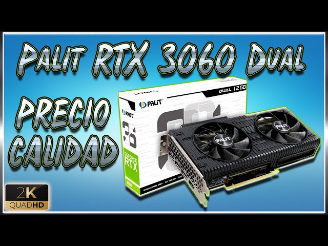 Vídeo relacionado con Palit GeForce RTX 3060 Dual OC 12GB GDDR6 Tarjeta gráfica, 3584 núcleos, 1320 MHz GPU, 1837 MHz Boost, Ampere Architechture, 3 x DisplayPort, HDMI, Dual Fans con tecnología de 0 dB