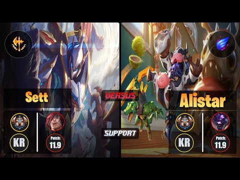 Challenger SETT [Conqueror] (Support) VS  ALISTAR - Challenger KR Patch 11.9