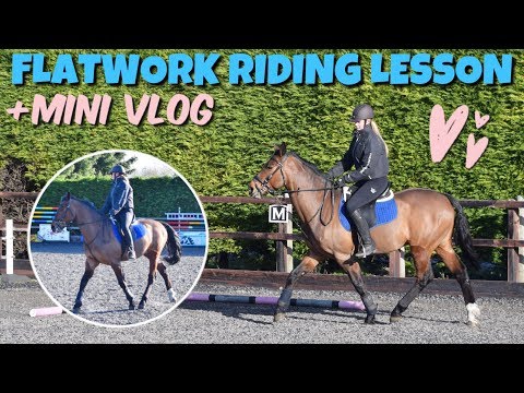 FLATWORK RIDING LESSON + MINI VLOG