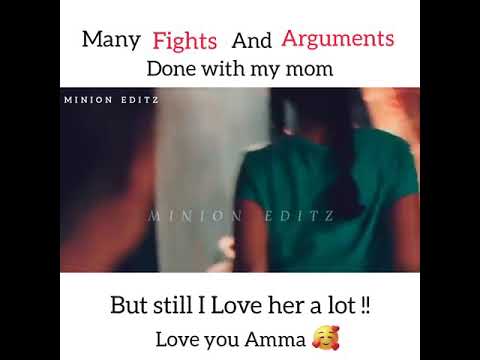 Amma ponnu paasam whatsapp status || Mom and daughter love || Endless love forever || Minion editz
