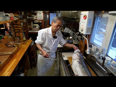 【料理人歴55年】この大きさで数百円??大きなタラを主婦の方でも捌けるように板さんが教えます。
