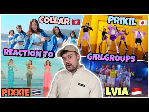 REACTION TO GIRLGROUPS: PRIKIL-SOMEBODY / PiXXiE-too cute / LVIA-Crazy 'bout you / COLLAR-Gotta Go!