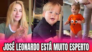 VIRGÍNIA MOSTRA SEU FILHO JOSÉ LEONARDO ESTÁ MUITO ESPERTO 