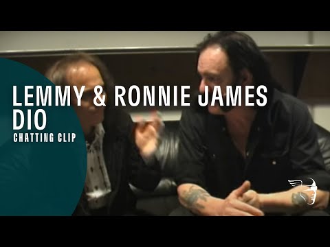Lemmy and Ronnie James Dio - Chatting Clip