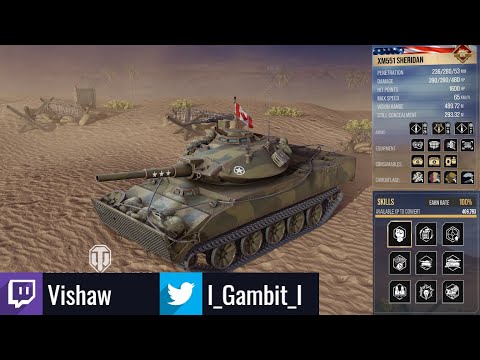 XM551 Sheridan - Being Ignored: 6.6K Damage: WoT Console