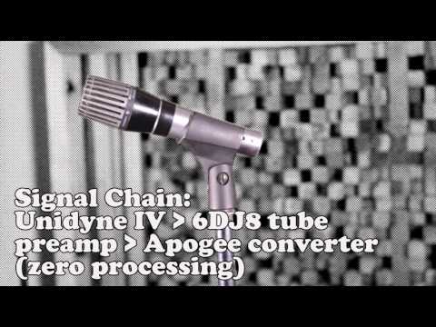 Vintage Shure Unidyne IV 548 microphone demonstration (Episode IV)