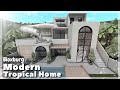 BLOXBURG: Modern Tropical Home Speedbuild | Roblox House Build