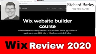 Wix website builder for photographers 2020