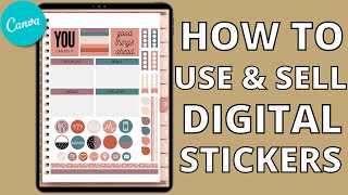How to USE & SELL Digital Stickers | Digital Stickers for Goodnotes