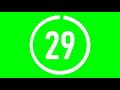 30 Seconds 4K HD countdown clock timer Green Screen Free to use | 🎵 + Bells 🔔