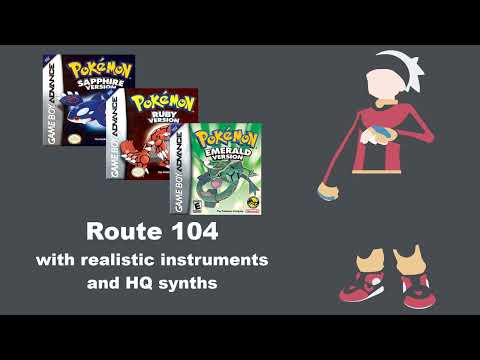 Route 104 with realistic instruments