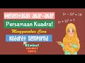 Latihan Soal Persamaan Kuadrat