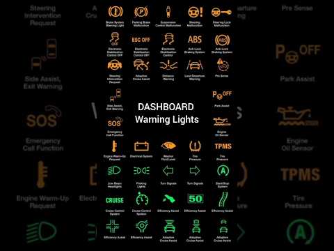 Dashboard Warning Lights #dashboard