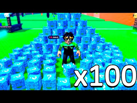 I Opened 100 Lucky Blocks in Tsunami Brainrot