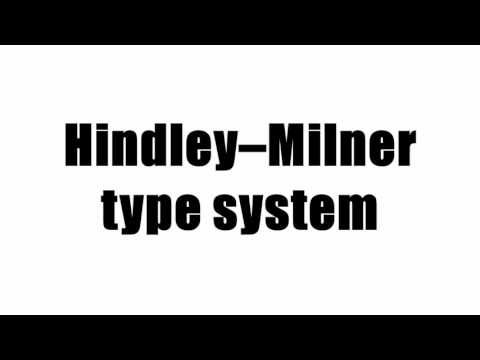 Hindley–Milner type system