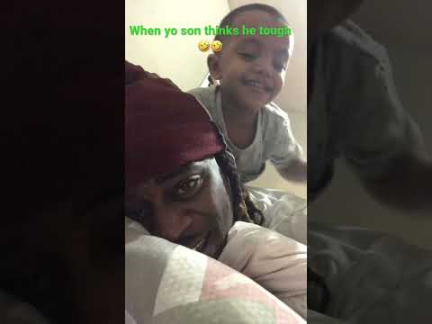 When you’re son thinks he’s tough 🥴😂