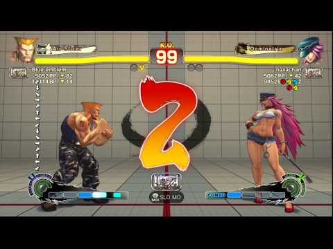 USFIV~ Guile (Blue Emblem) vs.  Poison (naxachan) HD