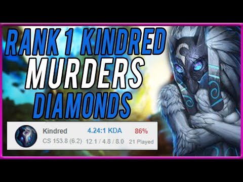 RANK 1 KINDRED GOES TO DIAMOND - OPEN MID AT 8 MINUTES? + GIVEAWAY - League of Legends